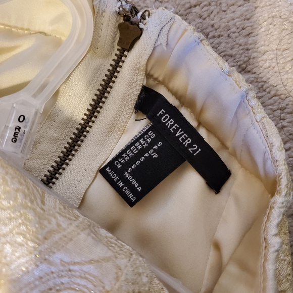 Forever 21 Strapless Sparkly Gold Dress - Picture 4 of 8